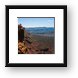 Rock outcrop at Top of the World Framed Print