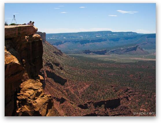 Rock outcrop at Top of the World Fine Art Metal Print