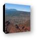 View of La Sal mountains and the canyonlands from Top of the World Canvas Print