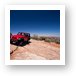 Jeep Rubicon at the end of Top of the World 4x4 trail Art Print