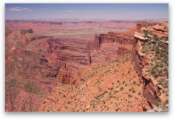 View of the canyonlands from Top of the World Fine Art Metal Print