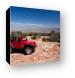 Jeep Rubicon at the end of Top of the World 4x4 trail Canvas Print