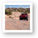 Jeep Rubicon on Fins N Things slickrock 4x4 trail Art Print