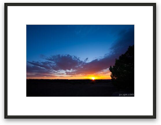 Canyonlands sunset from Murphy Hogback Framed Fine Art Print