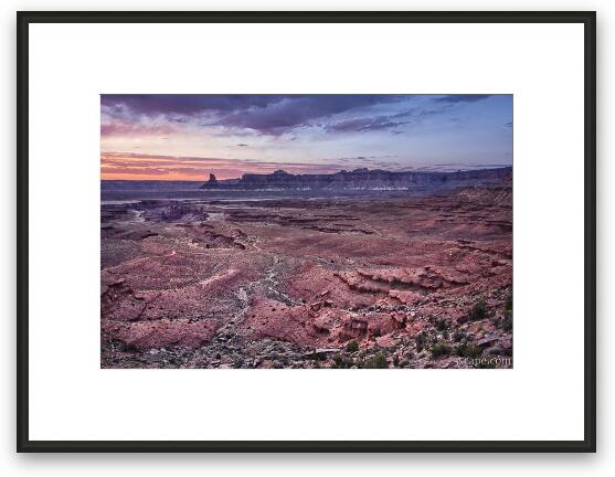 White Rim Trail Vista, Canyonlands National Park Framed Fine Art Print