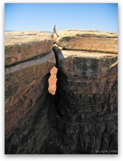 Falke traversing rock columns at White Crack Fine Art Print by Adam ...