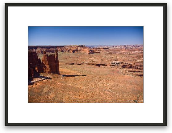Rock pillars in Canyonlands National Park Framed Fine Art Print