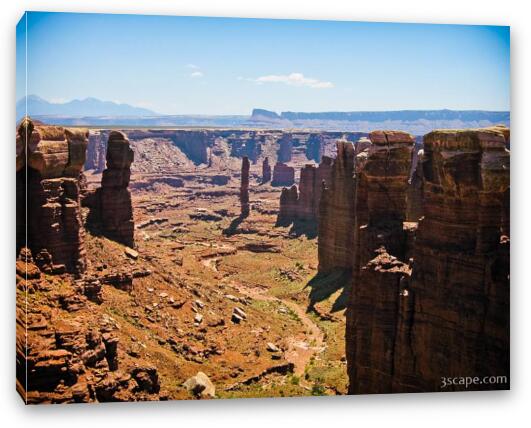Rock pillars in Canyonlands National Park Fine Art Canvas Print