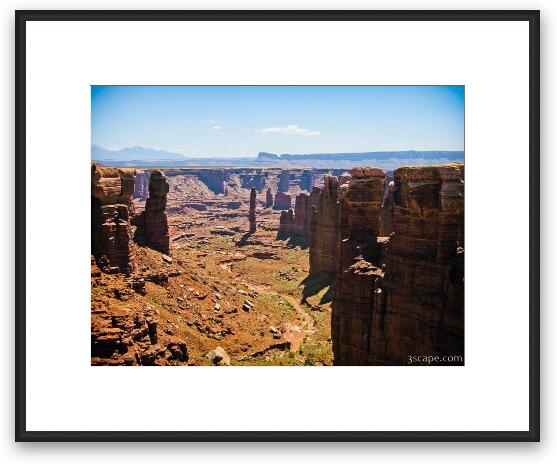 Rock pillars in Canyonlands National Park Framed Fine Art Print