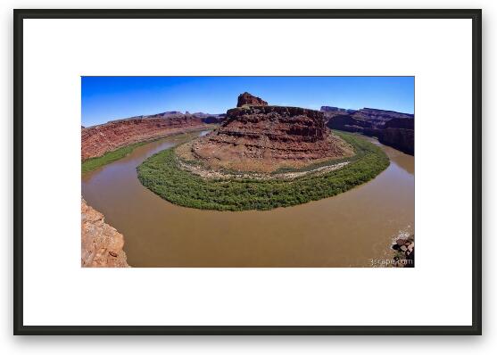 Colorado River Gooseneck Framed Fine Art Print