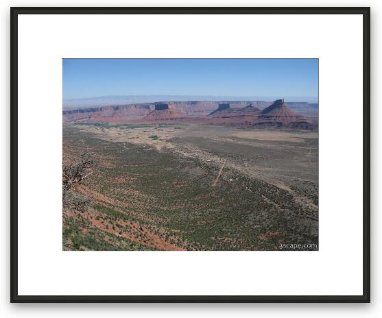 View of Castle Valley from Porcupine Rim Framed Fine Art Print