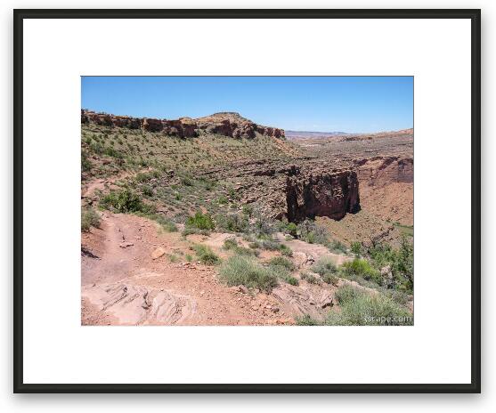 Porcupine Rim Trail at Grandstaff Canyon Framed Fine Art Print