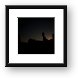 Silhouette of Balanced Rock in Arches National Park Framed Print