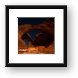 Painting with light - Double Arch in Arches National Park Framed Print