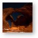 Painting with light - Double Arch in Arches National Park Metal Print