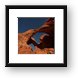 Double Arch illuminated by moonlight Framed Print