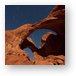 Double Arch illuminated by moonlight Metal Print