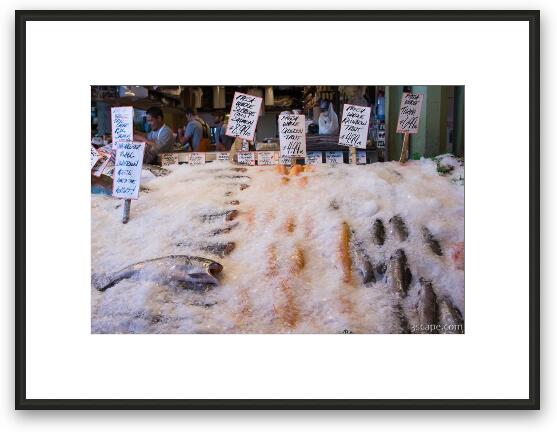 Pike Place Fish Market Framed Fine Art Print