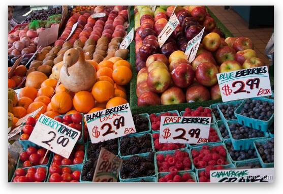 Fresh fruit at Pike Place Market Fine Art Print