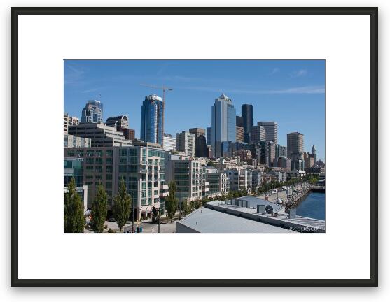 Downtown Seattle from Pier 66 Framed Fine Art Print