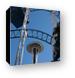 Seattle Space Needle under roller coaster Canvas Print