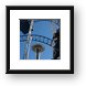 Seattle Space Needle under roller coaster Framed Print