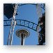 Seattle Space Needle under roller coaster Metal Print