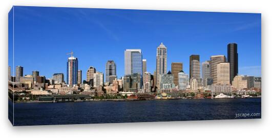 Downtown Seattle panoramic Fine Art Canvas Print