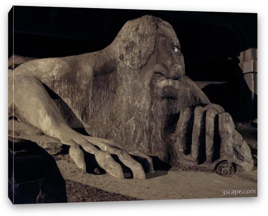 Fremont Troll Fine Art Canvas Print