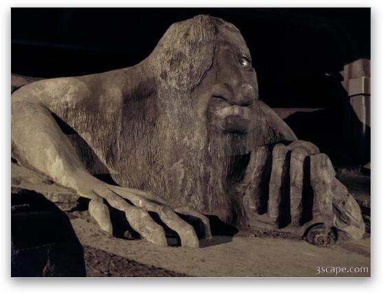 Fremont Troll Fine Art Metal Print