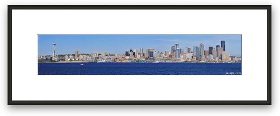 Seattle Panoramic Framed Fine Art Print