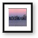 Seattle panoramic at dusk Framed Print