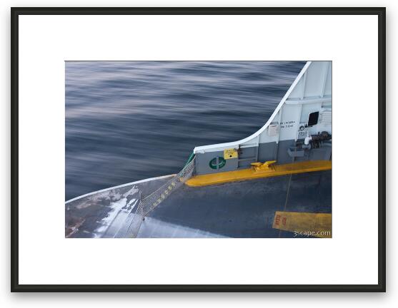 Cruising on the ferry Framed Fine Art Print
