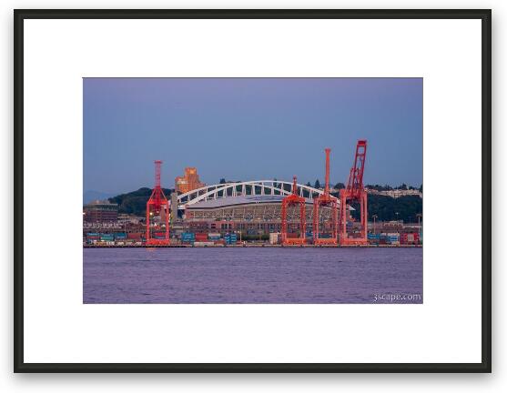 Lumen Field and Port of Seattle Framed Fine Art Print