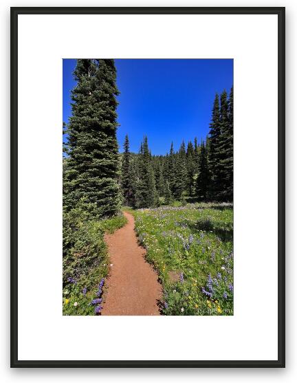 Sunrise Rim Trail Framed Fine Art Print