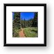 Sunrise Rim Trail Framed Print