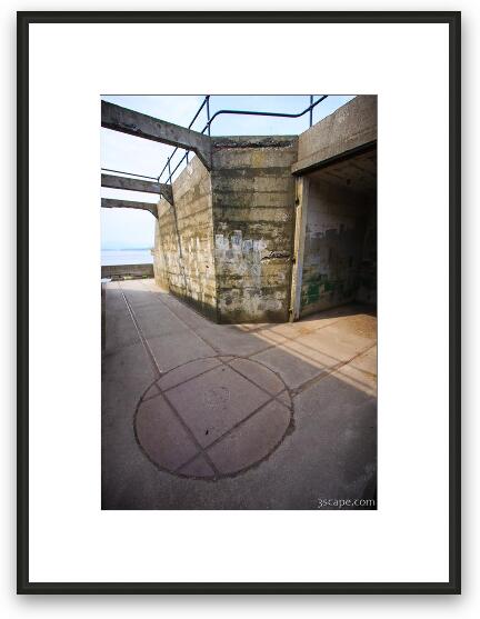Searchlight emplacement, part of Battery Kingsbury Framed Fine Art Print