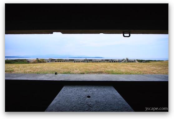 View from inside Fire Control Station Fine Art Metal Print