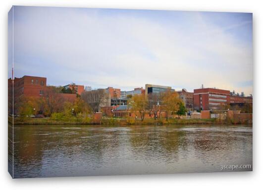 East side of campus Fine Art Canvas Print