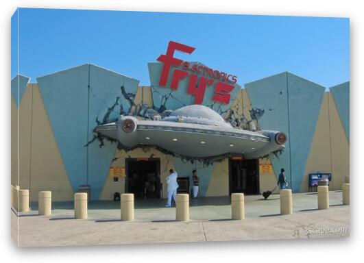 Fry's Electronics in Burbank Fine Art Canvas Print