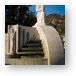 Sculpture fountain outside of Hollywood Bowl Metal Print