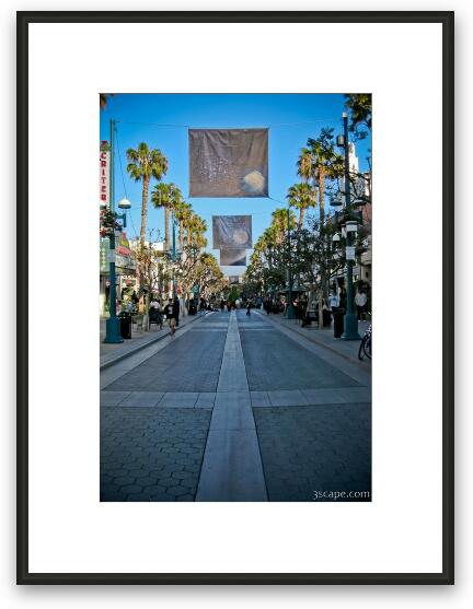 Third Street Promenade in Santa Monica Framed Fine Art Print