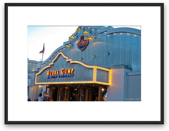 Bubba Gump Shrimp Company at Santa Monica Pier Framed Fine Art Print