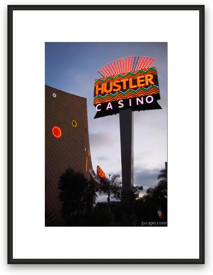 Hustler Casino Framed Fine Art Print
