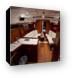 The main cabin of our boat Canvas Print