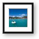 Leaving Road Town with dinghy in tow Framed Print