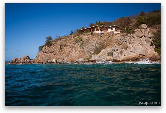 House on Copper Island Fine Art Metal Print