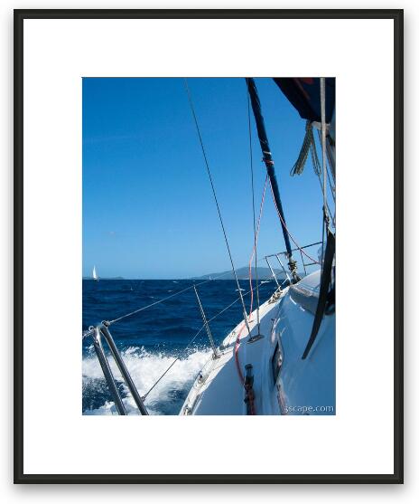 Sailing from Copper Island to Virgin Gorda Framed Fine Art Print
