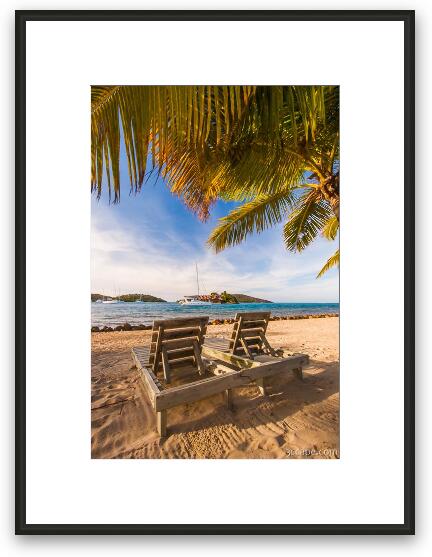 Lounging At The Bitter End Framed Fine Art Print
