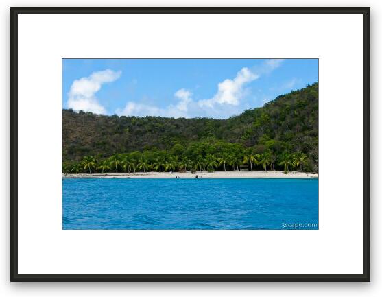 Beach on Mosquito Island Framed Fine Art Print